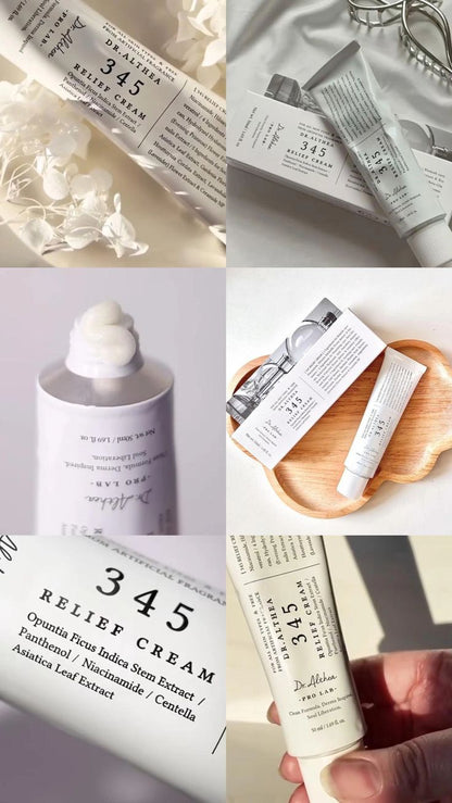 Premium Dr.Althea 345 Relief Cream 50 ML | Featuring Hyaluronic Acid & Rose Scent