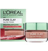 L'Oréal Glow Mask - Loreal Pure Clay Mask Matifies - 50 ML